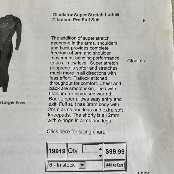 Gladiator Super Stretch Ladies Titanium Pro Full Suit - Picture 7 of 11